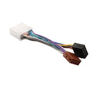 Adaptateur de fil de conversion stéréo pour véhicule Mitsubishi avec faisceau de câblage radio ISO 16 broches compatible avec installation d'autoradio 12 V