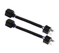 Adaptateur de Fil de Queue de Cochon de Voiture 2 Pièces H4 Mâle à H13 Femelle Plug and Play en Plastique PVC H4-H13 Adaptateur de Fil de Cochon Câble Adaptateur de Voiture pour