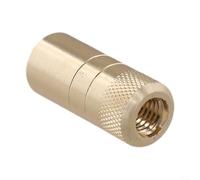 Adaptateur de filet de pêche en aluminium - Connecteur M8 - Filetage M8 - Convertisseur pour tête de filet de rechange - 10 à 15 mm - Pièces d'épuisette de pêche (12,5 mm)