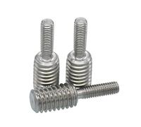 Adaptateur de Filet, Vis de réduction 304 en Acier Inoxydable à Double tête, Boulon de Transfert M4M5M6 M8 M10 M12 M16, Adaptateur de Filetage mâle à mâle(M4X15 M6X15(5pcs))