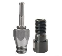 Adaptateur de filetage en acier chromé M22 vers pour -/4-7, tête de conversion pour forage, connecteur robuste pour forage de puits d'eau, design à poignée fendue (C)