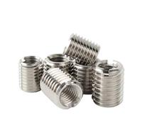 Adaptateur de filetage intérieur et extérieur fendu en acier inoxydable 304, vis M2-12Wire, manchon d'insertion, coupleur d'écrou de Conversion(M6-M10X6X5pcs)