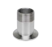 Adaptateur de filetage mâle BSP 1/4'' 3/8'' 1/2'' 3/4'' 1'' 2'' x 1/2'' 1.5'' 2'' Tri Clamp 304 en acier inoxydable (Color : Ferrule 25.4mm, Size : 1")