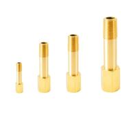 Adaptateur de filetage mâle vers mâle 1/8" 1/4" for tuyau en cuivre, for eau, huile, gaz, raccords d'extension de joint en cuivre(1l4,125mm)