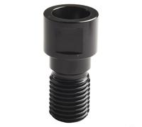 Adaptateur de filetage pour forets - M22 mâle vers convertisseur femelle UNC 1-1/4"-7, construction chromée, noir, 85 mm (3,35 in), pour forage d'eau et