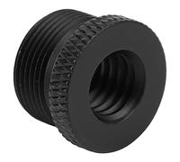 Adaptateur de filetage pour pied de micro, adaptateur à vis durable 3/8 femelle vers 5/8 mâle, antidérapant, oxydation anodique en alliage d'aluminium pour pied de microphone (noir F5A)