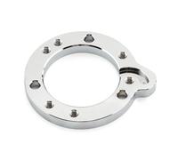 Adaptateur de filtre à air CV en aluminium for moto, plaque d'adaptation for carburateur Harley S&S Super EG, accessoires moto, noir et chrome(Black)