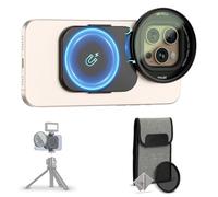 Adaptateur de filtre d'objectif de téléphone 67 mm + pochette de filtre CPL pour iPhone 16 15 14 Pro Max Plus, anneau de filtre magnétique double face pour objectif de téléphone avec vis de 6,3 à 20"