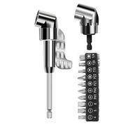 Adaptateur de fixation de perceuse à angle droit de 105 degrés, tournevis électrique de perçage et d ' entraînement, adaptateur d ' outil d ' angle à changement rapide d ' hexagone de 1/4 pouces