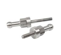 Adaptateur de fixation de remorque mono-roue pour axe traversant M-Wave Argenté