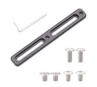 Adaptateur de fixation pour porte-bidon de vélo, position du trou réglable en alliage d'aluminium, support de bouteille de vélo antirouille pour vélo de route, montagne, cadre de vélo pliable (noir)