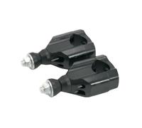 Adaptateur De Fixation Universel pour Guidon Moto, 2 Pièces, en Aluminium, pour Avant, pour Dirt Bike, Quad, 22 Mm, 1 1/8'(Black)