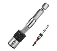 Adaptateur de forage, 1/4-Inch Hex Shank Holder Extension, Attachement de perceuse à verrouillage automatique pour les tournevis, écrous de serrure, construction, électricien, mécanicien, et