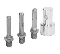 Adaptateur de Forage de Jardin en Acier Carbone Rond Chuck 3 Bits de Forage pour Le connecteur de tarif