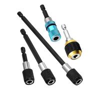 Adaptateur de forage pour douilles | 6,35 mm 6,35 mm Outil d'entraînement hexagonal Jeu de 5 adaptateurs pour perceuse électrique, artisanat, industrie, garage, installation, réparation de voiture