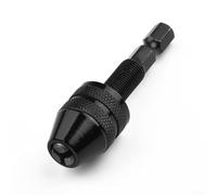 Adaptateur de foret avec tige hexagonale de 6,3 mm et mandrin sans clé pour une compatibilité entre les tournevis à changement rapide et les forets ordinaires (0,3 à 3,4 mm)