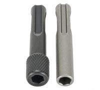 Adaptateur de foret magnétique SDS vers 1/4 pouce intérieur Hex Shank Tournevis Support pour tête de lot et dispositif de chanfreinage (sans moletage)