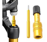 Adaptateur de fourche de vélo - Adaptateur de valve en d'aluminium - Accessoires pour pompe à pneu pour, VTT, vélo de route Construit en d'aluminium à haute résistance, cet adaptateur