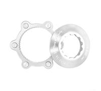 Adaptateur de frein à disque 6 boulons pour VTT - Alliage d'aluminium + acier inoxydable - 10 x 7 x 7 cm - 40 g - Compatible Shimano/SRAM (Argent)
