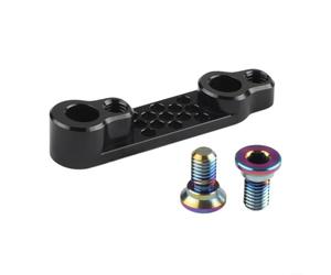 Adaptateur de frein à disque arrière plat pour vélo de route, étrier de 140 | Support en alliage d'aluminium 7075 pour freins Sram Campy, vis incluses, couleurs noir, rouge, argent, vert, rose