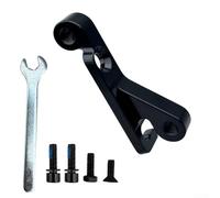 Adaptateur de frein à disque latéral à plat, 34-51 mm en alliage d'aluminium, étrier de vitesses hydraulique, avant et arrière pour vélo de route et VTT (noir)