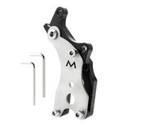 Adaptateur de frein à disque pour route pour conversion de cadre de vélo de frein en V au frein à disque, alliage d'aluminium + acier inoxydable, 120 x 51 x 44 mm, compatible avec les cadres de frein