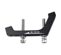 Adaptateur de frein à disque pour vélo de route, montage plat vers montage sur poteau pour rotors de 160 mm, alliage d'aluminium usiné CNC offrant une performance (arrière)