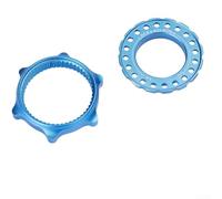 Adaptateur de frein à disque pour VTT - Convertissant les moyeux de verrouillage central en 6 boulons standard pour interface ROTOR (bleu)