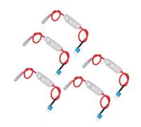 Adaptateur de Fusibles de Voitures, Connecteur de Porte-voiture ATS Mini 15A Adaptateur 16AWG Câble Rouge 12x30 Mm 5a Tube en Verre, Porte-fusibles