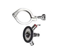 Adaptateur de fût avec tête de taraudage à verrouillage à bille - Connecteur Tri-Clover 2 pouces et soupape de surpression for le brassage de la bière