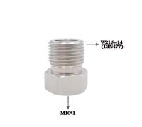 Adaptateur de gaz CO2 et Argon pour régulateur de pression, de bouteille réutilisable à cartouche jetable, cartouches de gaz inertes M10x1 M10-W21.8