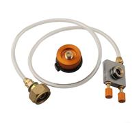 Adaptateur de gaz de camping portable avec double interrupteur de contrôle de pression pour remplir de petites boîtes de grande taille pour les sources de GPL