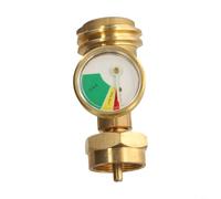 Adaptateur de gaz propane avec manomètre intégré pour une compatibilité sans soudure entre les cylindres européens et les appareils électroménagers, design en plastique robuste et laiton