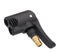 Adaptateur de gonflage de pneu en laiton robuste avec double buse pour valves américaines et françaises avec connexion sans fuite pour voitures et motos (A)