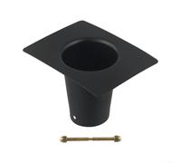 Adaptateur de gouttière en métal pour systèmes de descente - Construction robuste qui empêche les fuites. Installation simple, décoration de jardin, compatible avec différentes chaînes, 12,7 x 8,9 x