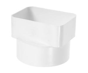Adaptateur de Gouttière pour Tuyau Rond, ABS Beige | Protège les Murs, Canalise L’eau de Pluie, Drainage, pour Conduit et Tube Rond