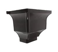 Adaptateur de Gouttière vers Tuyau, Alliage D’aluminium, Arc | Couleur Café, Réduit les Blocages Débordements, Limite les Éclaboussures, Installation Simple, Jardins et Yards