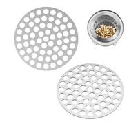 Adaptateur de Granulés 6,2 Pouces pour XL Brasero Extérieur - Grille INOX pour Poêle de Camping, Accessoire Rond Double Combustible Bois & Granulés, 2 Pièces(4.4 inch for Stove Mesa)