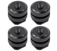 Adaptateur de Griffe Flash à Double Couche 4 Pièces | Filetage 1/4 Pouce, Remplacement pour Support Ancien ou Cassé, Design Pratique et Verrouillage Sûr