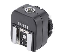 Adaptateur de griffe flash TF 321 avec port PC, compatible avec les flashs de la série EL et prenant en charge le déclenchement au point central.