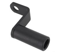 Adaptateur de guidon de rétroviseur de moto avec support de téléphone portable pour montage de voltmètres et appareils externes (Noir)