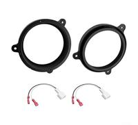 Adaptateur de haut-parleur de porte arrière de 16,5 cm avec faisceau de câblage, construction ABS pour une mise à niveau audio fiable, pour Forester/Impreza/Outback/Legacy/Crosstrek/WRX