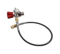 Adaptateur de jauge de plongée haute pression avec double lectures lumineuses et tube de 61 cm pour des transferts de cylindre fiables (SFC042)