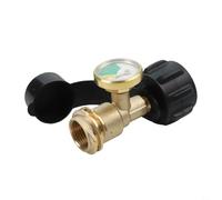 Adaptateur de jauge de réservoir de propane avec détection de fuite, raccords en laiton, indicateur de niveau de conversion pour barbecue, barbecues à gaz, bouteilles de gaz, chauffages de camping RV
