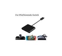 Adaptateur de jeu clavier souris convertisseur pour sony playstationps4 pour nintend switch - noir