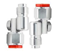 Adaptateur de joint de pulvérisateur de peinture sans air en alliage d'aluminium Connecteur sans air Joint rotatif à 360°