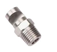 Adaptateur de joint de tube Arroseur mâle BSP en acier inoxydable, buse à jet plat grand angle déviée, dépoussiérage, nettoyage et refroidissement, 1 pièce(1/2inch)