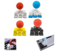 Adaptateur de Joystick de Clavier imprimé 3D WASD Arcade Stick pour Clavier mécanique, Module de Liaison à 4 Touches, Mini contrôleur de Combat, Accessoire de Jeu rétro, kit de contrôleur DIY (4PCS)