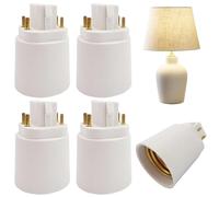 Adaptateur de lampe tactile, adaptateur d'ampoule LED à 4 broches résistant à la chaleur, base de vis, convertisseur d'ampoule GX24Q, prise noël, 4 pièces
