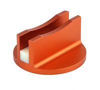 Adaptateur de levage, protection magnétique pour cric en aluminium rainuré Protection de rail de cadre d'adaptateur de rail de levage (Orange)